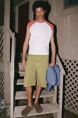 BDG BDG Jacob Ripstop Cotton Cargo Short in Olive, Men's at Urban Outfitters