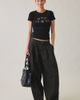 BDG BDG Jax Pinstripe Pleated Cocoon Low-Rise Jeans in Black, Women's at Urban Outfitters - 6
