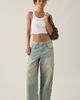 BDG BDG Jaya Frayed Applique Baggy Boyfriend Jeans in Medium Blue, Women's at Urban Outfitters - 1