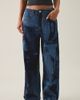 BDG BDG Jaya Laser Print Baggy Boyfriend Jeans in Printed Indigo, Women's at Urban Outfitters - 1