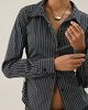 BDG BDG Joanna Tailored Side-Tie Button-Down Shirt in Black, Women's at Urban Outfitters - 2