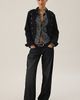 BDG BDG Joanna Tailored Side-Tie Button-Down Shirt in Black, Women's at Urban Outfitters - 3