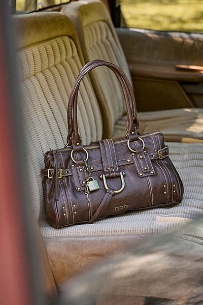 BDG BDG Karlie Lock Shoulder Bag in Black, Women's at Urban Outfitters