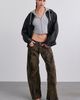 BDG BDG Kayla Flocked Low-Rise Jeans in Brown, Women's at Urban Outfitters - 1