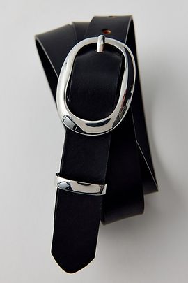 BDG BDG Kayla Oval Buckle Belt in Black, Women's at Urban Outfitters