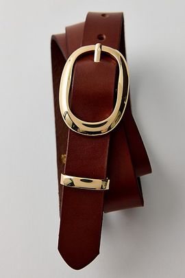 BDG BDG Kayla Oval Buckle Belt in Brown, Women's at Urban Outfitters
