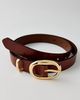 BDG BDG Kayla Oval Buckle Belt in Brown, Women's at Urban Outfitters - 2