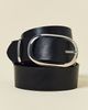 BDG BDG Kayla Oval Buckle Wide Leather Belt in Black, Women's at Urban Outfitters - 1