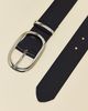 BDG BDG Kayla Oval Buckle Wide Leather Belt in Black, Women's at Urban Outfitters - 4