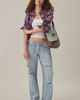BDG BDG Kayla Ripped Low-Rise Jeans in Pool blue, Women's at Urban Outfitters - 1
