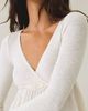 BDG BDG Keepsake Surplice V-Neck Long Sleeve Babydoll Top in Ivory, Women's at Urban Outfitters - 5