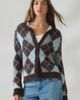 BDG BDG Kennedy Argyle Fuzzy Knit Oversized Cardigan in Blue, Women's at Urban Outfitters - 2