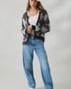 BDG BDG Kennedy Argyle Fuzzy Knit Oversized Cardigan in Blue, Women's at Urban Outfitters - 4