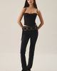 BDG BDG Kimmy Bengaline Stretch Ultra Low-Rise Bootcut Pants in Black, Women's at Urban Outfitters - 1