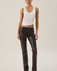BDG BDG Kimmy Faux Leather Ultra Low-Rise Bootcut Pants in Wine, Women's at Urban Outfitters - 1