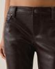 BDG BDG Kimmy Faux Leather Ultra Low-Rise Bootcut Pants in Wine, Women's at Urban Outfitters - 3