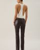 BDG BDG Kimmy Faux Leather Ultra Low-Rise Bootcut Pants in Wine, Women's at Urban Outfitters - 4
