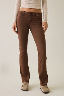 BDG BDG Kimmy Ultra Low-Rise Bootcut Pants in Brown, Women's at Urban Outfitters