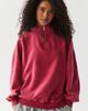 BDG BDG Legacy Vintage Wash Quarter Zip Pullover Top in Red, Women's at Urban Outfitters - 3