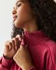 BDG BDG Legacy Vintage Wash Quarter Zip Pullover Top in Red, Women's at Urban Outfitters - 4