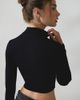 BDG BDG Lizzy V-Hem Cropped Fitted Turtleneck Sweater in Black, Women's at Urban Outfitters - 4