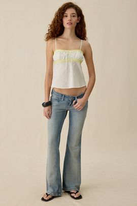 BDG BDG Miko Low-Rise Flare Jeans in Vintage Denim Light, Women's at Urban Outfitters