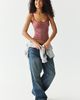 BDG BDG Molly Mini Stripe Scoop Neck Cami in Red, Women's at Urban Outfitters - 2