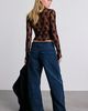 BDG BDG No Man's Land Cotton Canvas Wide Leg Carpenter Pants in Navy, Women's at Urban Outfitters - 4