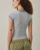 BDG BDG Off-Duty Ribbed Crew Neck Short Sleeve Tee in Light Grey, Women's at Urban Outfitters - 2