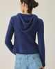 BDG BDG Off Campus Double Breasted Hooded Cardigan in Navy, Women's at Urban Outfitters - 3