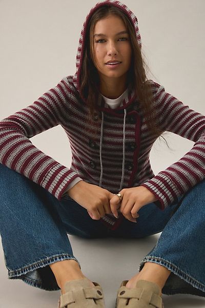 BDG BDG Off Campus Hoodie Sweater in Brown, Women's at Urban Outfitters