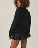 BDG BDG Penny Ruched Short Swing Peacoat Jacket in Black, Women's at Urban Outfitters - 4