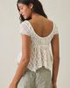 BDG BDG Piper Sheer Lace Cap Sleeve Babydoll Top in White, Women's at Urban Outfitters - 3