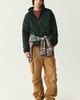 BDG BDG Polar Fleece Quarter Zip Sweatshirt in Green, Men's at Urban Outfitters - 1
