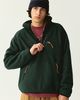 BDG BDG Polar Fleece Quarter Zip Sweatshirt in Green, Men's at Urban Outfitters - 2
