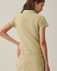 BDG BDG Polly Linen Short Sleeve Utility Romper in Tan, Women's at Urban Outfitters - 2