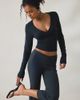 BDG BDG Pretty Sweet Surplice V-Neck Sweater in Black, Women's at Urban Outfitters - 1