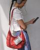 BDG BDG Reggie Slouchy Faux Leather Hobo Bag in Red, Women's at Urban Outfitters - 1