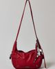 BDG BDG Reggie Slouchy Faux Leather Hobo Bag in Red, Women's at Urban Outfitters - 3
