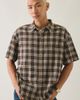 BDG BDG Relaxed Plaid Flannel Shirt Top in Brown Plaid, Men's at Urban Outfitters - 1