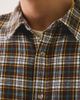 BDG BDG Relaxed Plaid Flannel Shirt Top in Brown Plaid, Men's at Urban Outfitters - 3