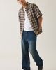 BDG BDG Relaxed Plaid Flannel Shirt Top in Brown Plaid, Men's at Urban Outfitters - 4