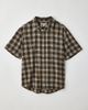 BDG BDG Relaxed Plaid Flannel Shirt Top in Brown Plaid, Men's at Urban Outfitters - 5