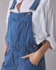 BDG BDG Rih Pinstripe Extreme Barrel-Leg Overall in Tinted Denim, Women's at Urban Outfitters - 3
