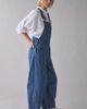 BDG BDG Rih Pinstripe Extreme Barrel-Leg Overall in Tinted Denim, Women's at Urban Outfitters - 4