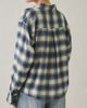 BDG BDG Riley Oversized Flannel Button-Down Shirt in Blue, Women's at Urban Outfitters - 3
