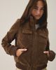 BDG BDG Romy Faux Suede Bomber Jacket in Brown, Women's at Urban Outfitters - 1