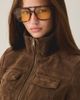 BDG BDG Romy Faux Suede Bomber Jacket in Brown, Women's at Urban Outfitters - 3