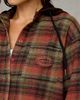 BDG BDG Rori Hooded Oversized Flannel Button-Down Shirt in Red, Women's at Urban Outfitters - 3