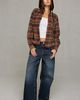 BDG BDG Rori Hooded Oversized Flannel Button-Down Shirt in Red, Women's at Urban Outfitters - 5